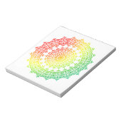 Rainbow Circles Notizblock (Rotiert)