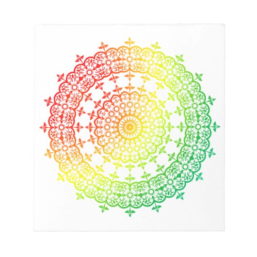 Rainbow Circles Notizblock (Vorderseite)