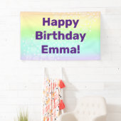 Rainbow Circles Pastel Banner (Insitu)