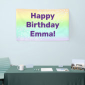Rainbow Circles Pastel Banner (Messeveranstaltung)