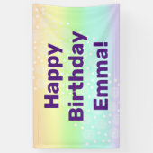 Rainbow Circles Pastel Banner (Vertikal)