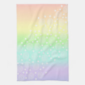 Rainbow Circles Pastel Geschirrtuch (Vertikal)