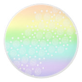 Rainbow Circles Pastel Keramikknauf (Vorderseite)