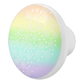 Rainbow Circles Pastel Keramikknauf (Rechts)