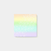 Rainbow Circles Pastel Post-it Klebezettel (Vorderseite)