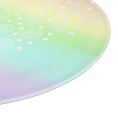 Rainbow Circles Pastel Schneidebrett (Ecke)