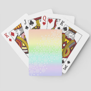 Rainbow Circles Pastel Spielkarten