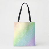 Rainbow Circles Pastel Tote Bag Tasche (Vorderseite)