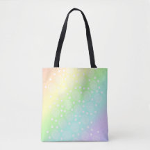 Rainbow Circles Pastel Tote Bag