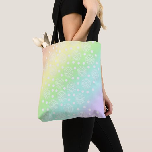 Rainbow Circles Pastel Tote Bag Tasche (Von Nahem)