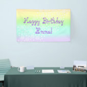 Rainbow Circles Pastell Banner (Messeveranstaltung)