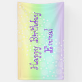 Rainbow Circles Pastell Banner (Vertikal)
