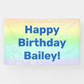 Rainbow Circles Pastell Banner (Horizontal)