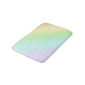 Rainbow Circles Pastell Bath Mat Badematte (Schrägansicht)