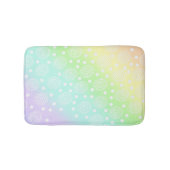 Rainbow Circles Pastell Bath Mat Badematte (Vorderseite)