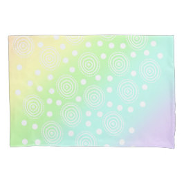 Rainbow Circles Pastell Kissenbezug