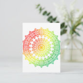 Rainbow Circles Postkarte (Stehend Vorderseite)