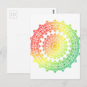 Rainbow Circles Postkarte (Vorne/Hinten)