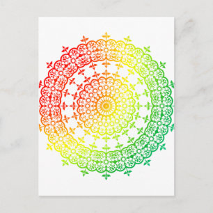 Rainbow Circles Postkarte