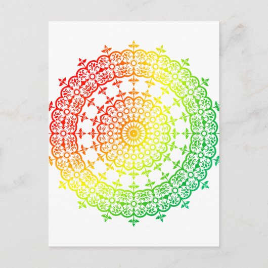 Rainbow Circles Postkarte (Vorderseite)