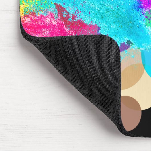 Rainbow Circles und Chalkstaub Mousepad (Ecke)