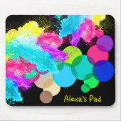 Rainbow Circles und Chalkstaub Mousepad (Vorne)