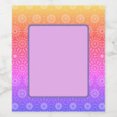 Rainbow Circles Weinetikett (Einzelnes Label)