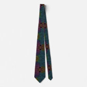 Rainbow Circuit Board Necktie – Colorful Tech Geek Krawatte (Vorderseite)