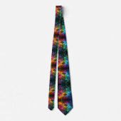 Rainbow Circuit Board Necktie – Colorful Tech Geek Krawatte (Rückseite)