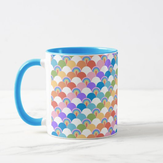 Rainbow Clamshell Tasse (Links)