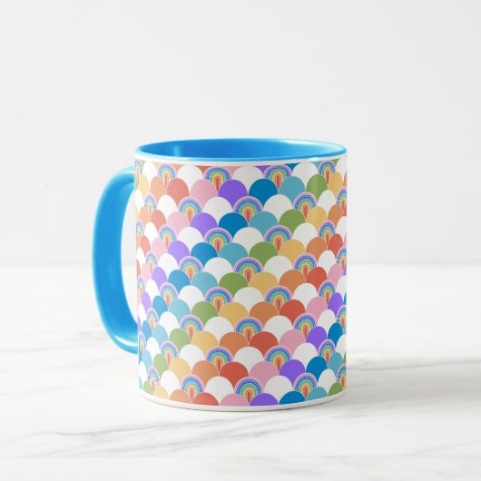 Rainbow Clamshell Tasse (Vorderseite Links)