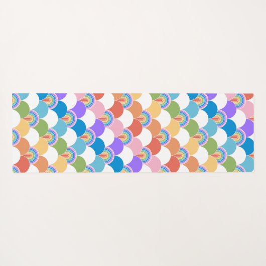 Rainbow Clamshell Yogamatte (Rückseite (Horizontal))