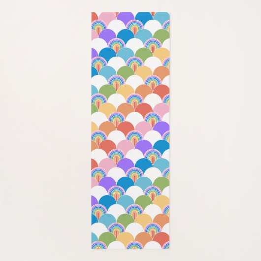 Rainbow Clamshell Yogamatte (Rückseite)