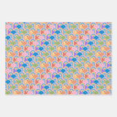 Rainbow Clamshells Wrapping Paper Geschenkpapier Set (Vorderseite 3)