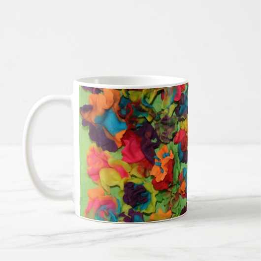 Rainbow Clay Blume Kaffeetasse (Links)
