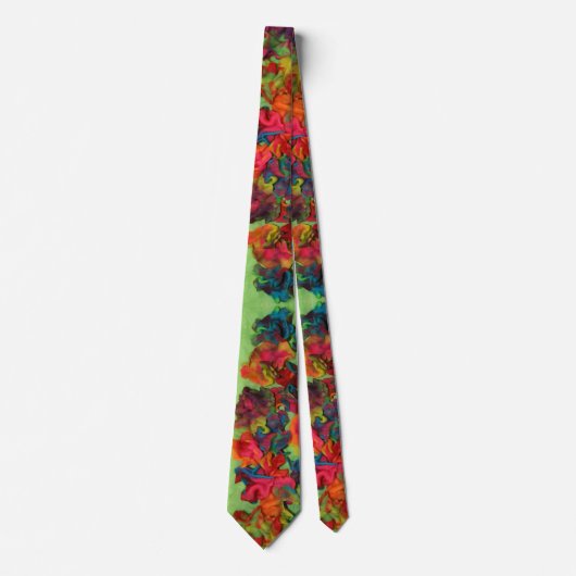 Rainbow Clay Blume Krawatte (Vorderseite)