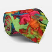 Rainbow Clay Blume Krawatte (Gerollt)