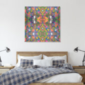 Rainbow Clay Mesh Leinwanddruck (Insitu (Schlafzimmer))