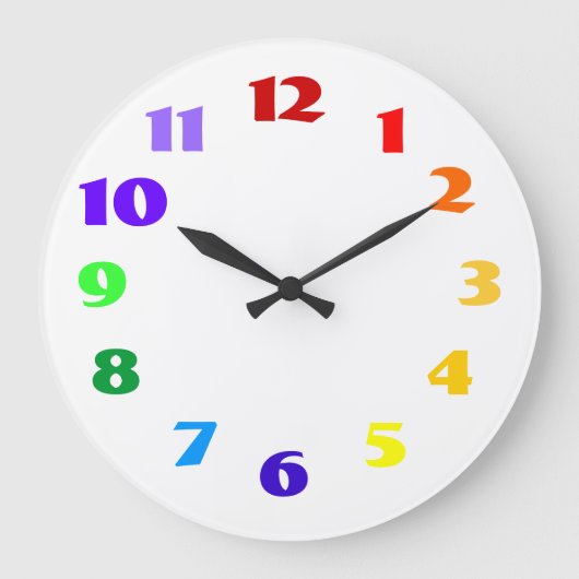 rainbow clock große wanduhr (Vorderseite)