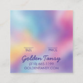 Rainbow Closing Juwelry Price Size Hang Tag (Rückseite)