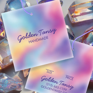 Rainbow Closing Juwelry Price Size Hang Tag