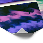 Rainbow Cloud Abstrakt Poster (Ecke)