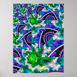 Rainbow Cloud Abstrakt Poster