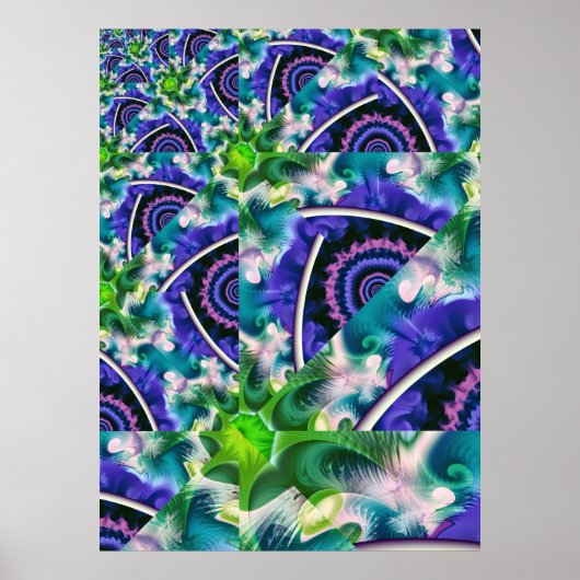 Rainbow Cloud Abstrakt Poster (Vorne)