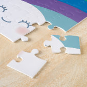 Rainbow Cloud and Sun Personalisiert Puzzle (Seite)