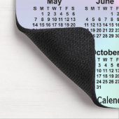 Rainbow Cloud Calendar 2034 von Janz Mousepad (Ecke)