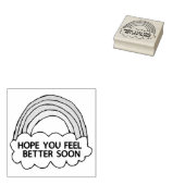 Rainbow Cloud Clip Art Senden Sie gut Wünsche Gummistempel (Stempel)