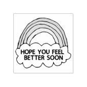 Rainbow Cloud Clip Art Senden Sie gut Wünsche Gummistempel (Prägung)