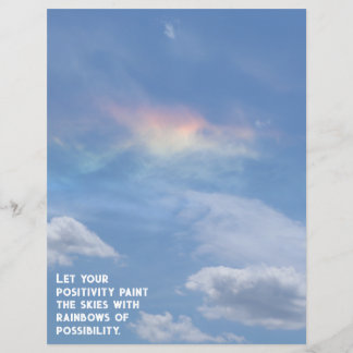 Rainbow Cloud of Possions Scrapbook Paper