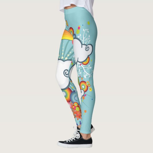 Rainbow Cloud People Leggings (Links)